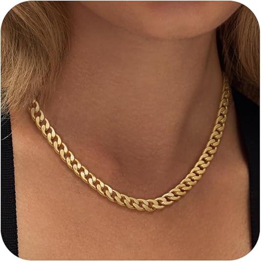 Chunky Cubansk Länk Halsband