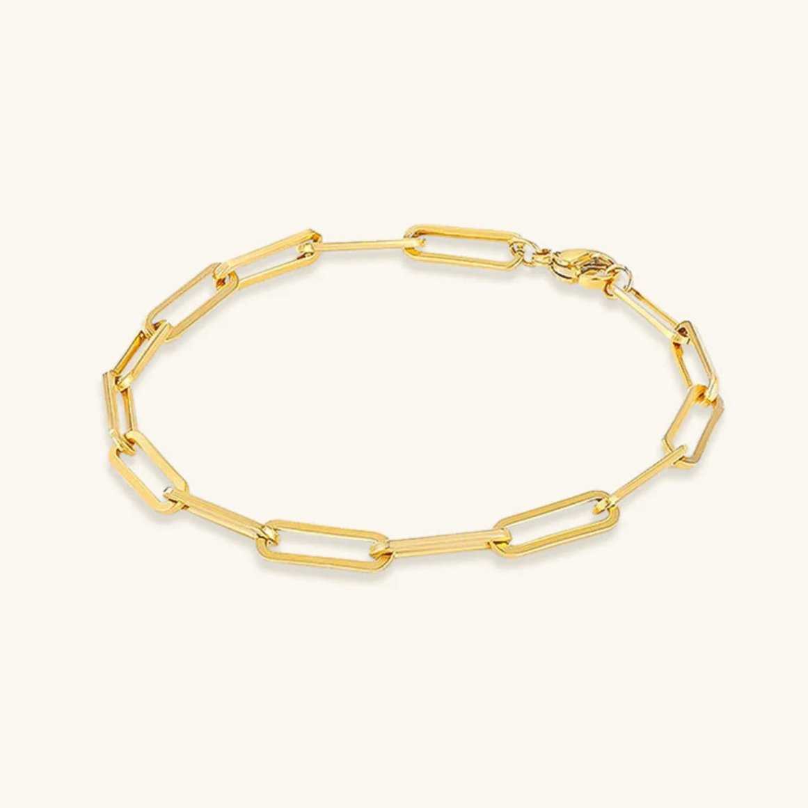 Eloise Gold Papierklammer Armband