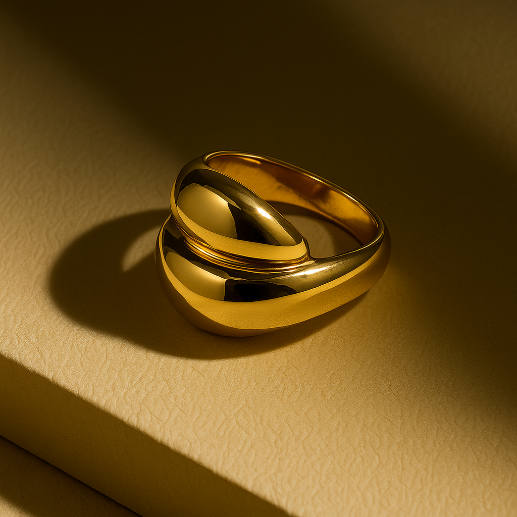 Dubbelbandig Chunky Ring