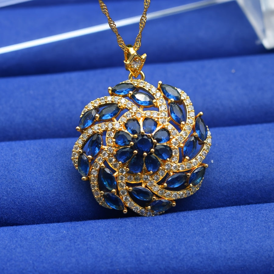 Elegant Flerfärgad Kubisk Zirkonia Hänge Halsband
