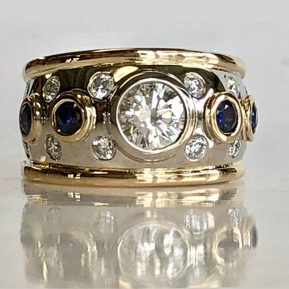 Vintage Guldinlagd Zirkonia Ring