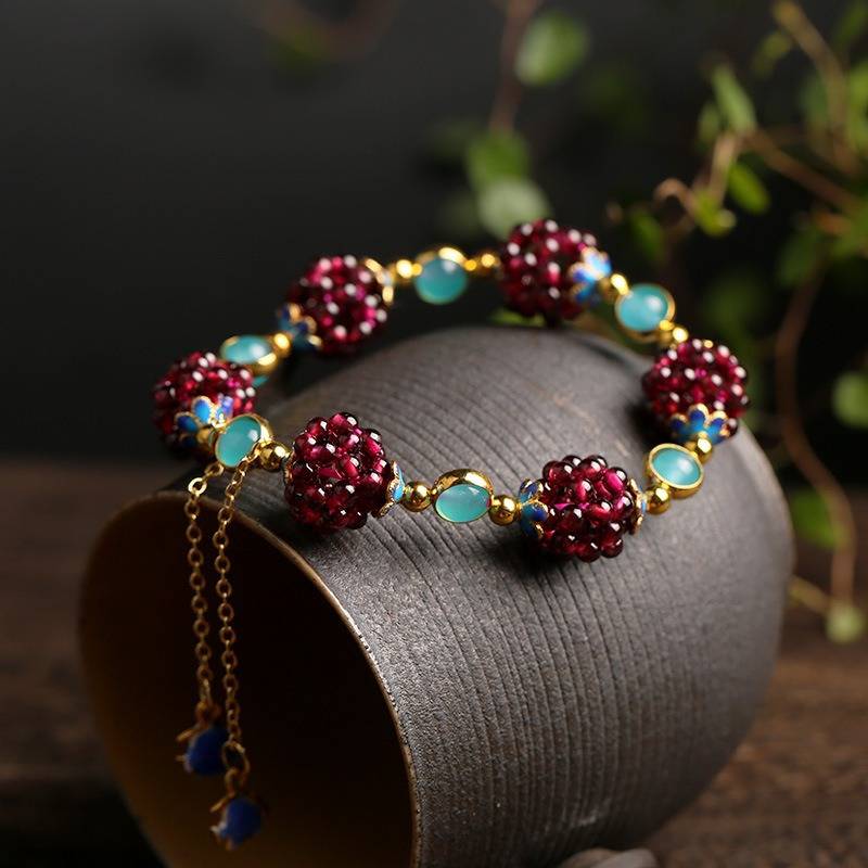 Naturlig Sten Bär Armband