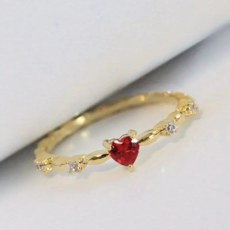 Coralyn Amoura Ring Vit Guld