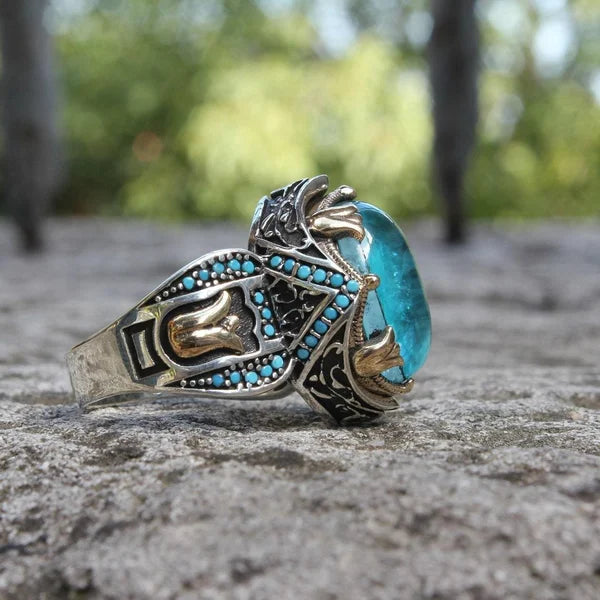 Lyxig Safir Snitt Ring