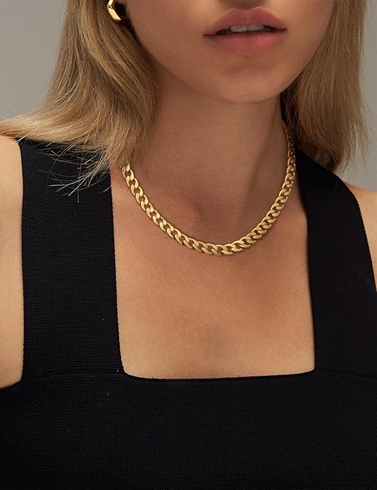 Chunky Cubansk Länk Halsband