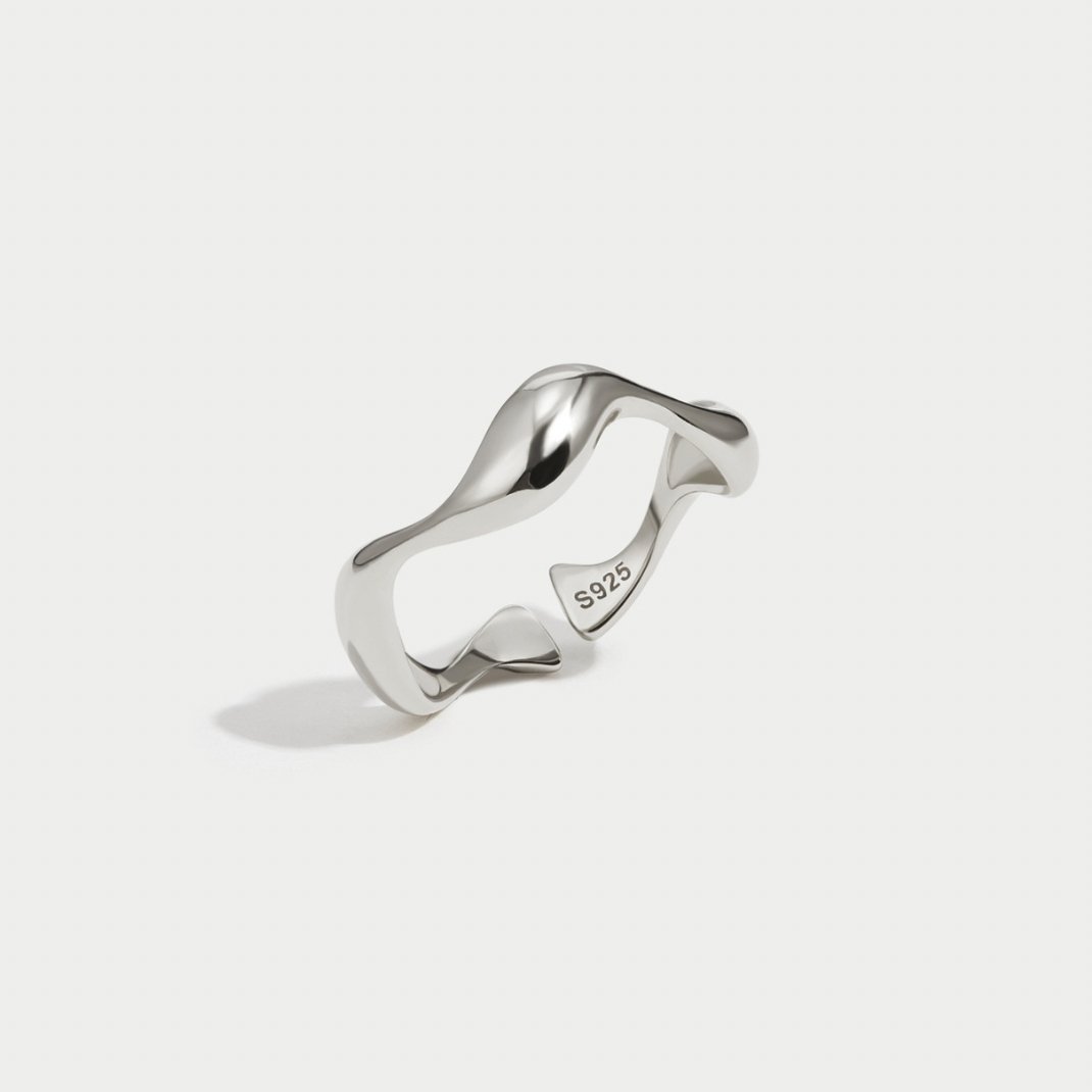 Vågor - Minimalistisk Ring