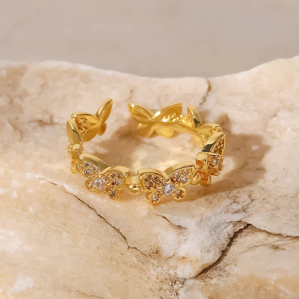 Colleen Butterfly Guld Ring