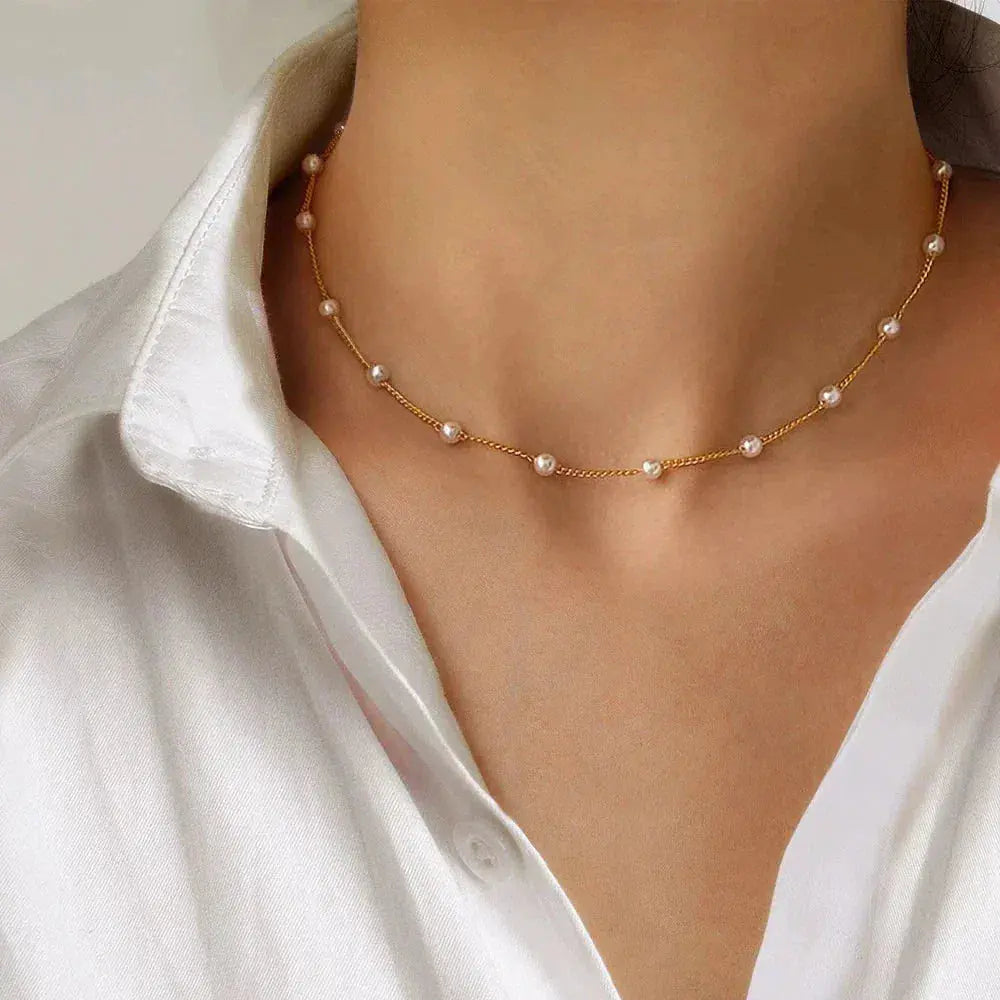 Guldpärlhalsband