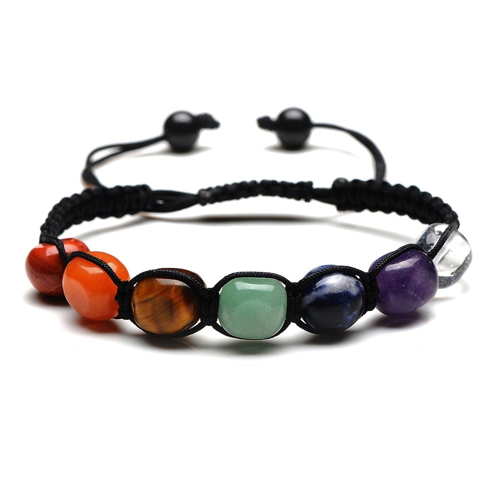Handgjord Naturlig Magiska Stenar Rikedom Armband