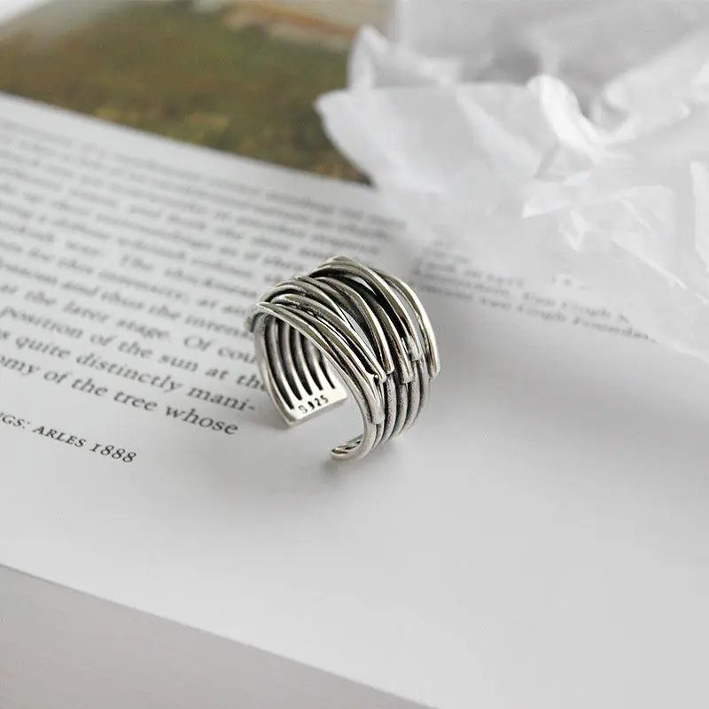Justerbar silverlager ring
