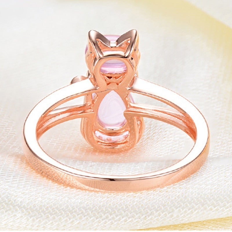 Katt Ring i Roséguld