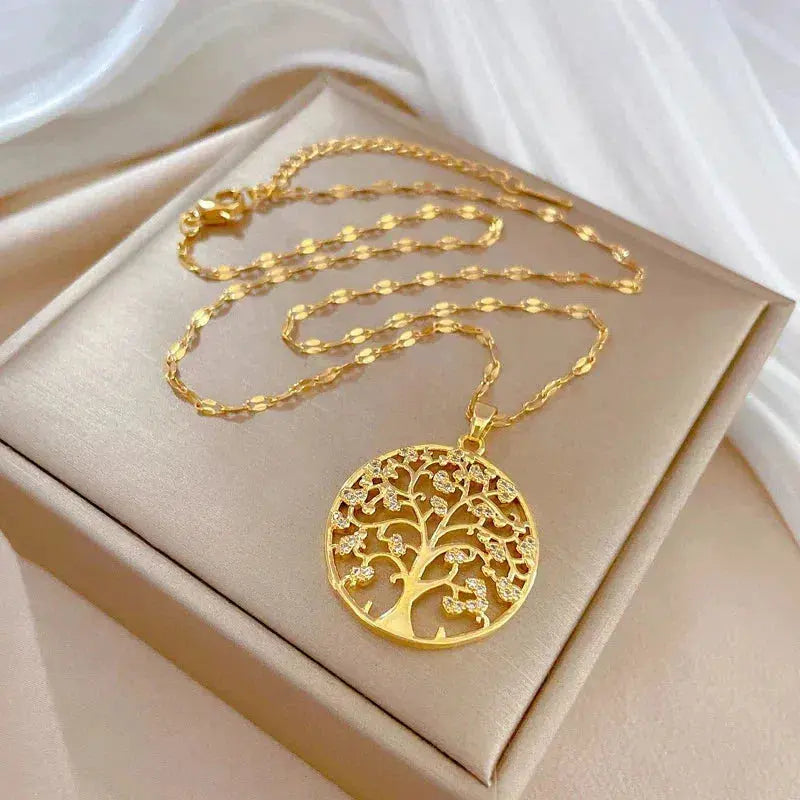 Rötter av Livet Halsband i Guld