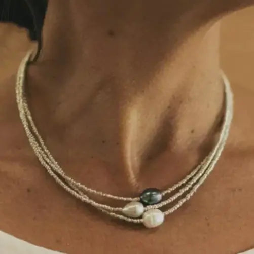 Naturlig Pärl Halsband