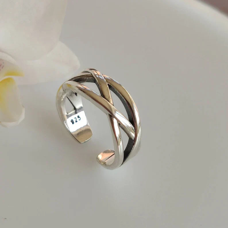 Chunky Justerbar Silverring