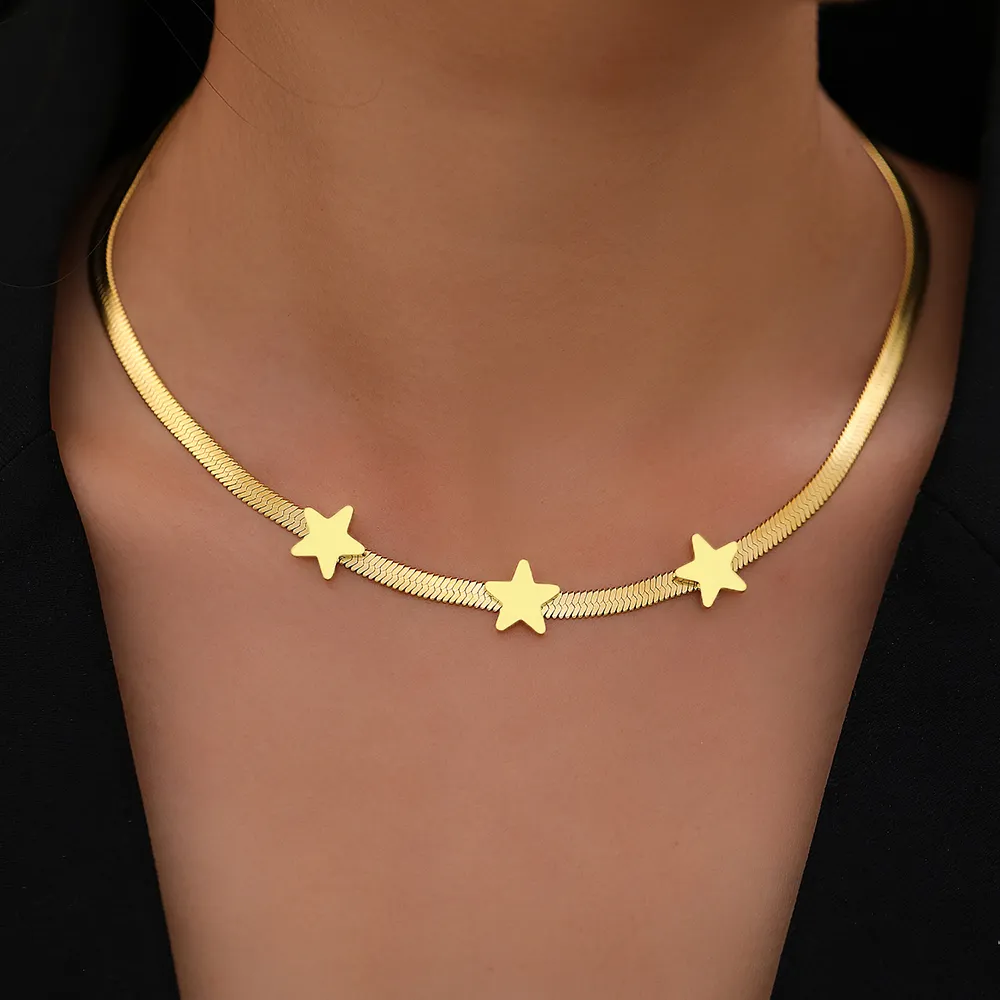 Elegant Guldstjärnor Halsband