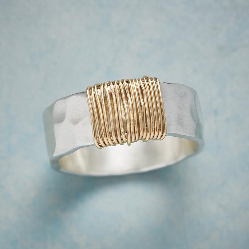 Vintage Guldtrådar Silverring