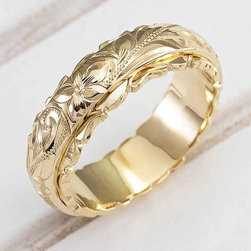 Vintage Guld Blomring