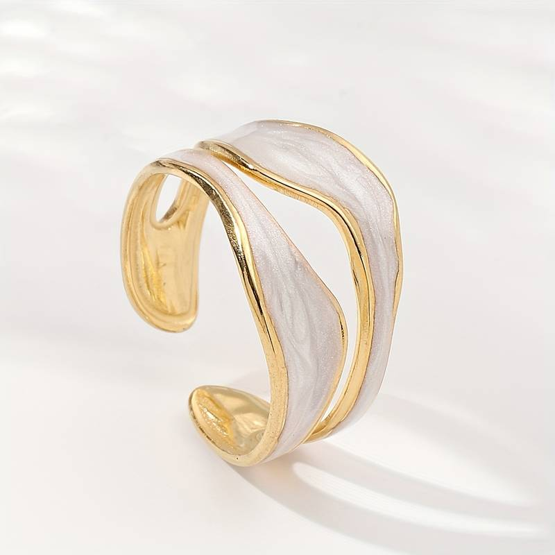 Vintage Vit Guld Ring