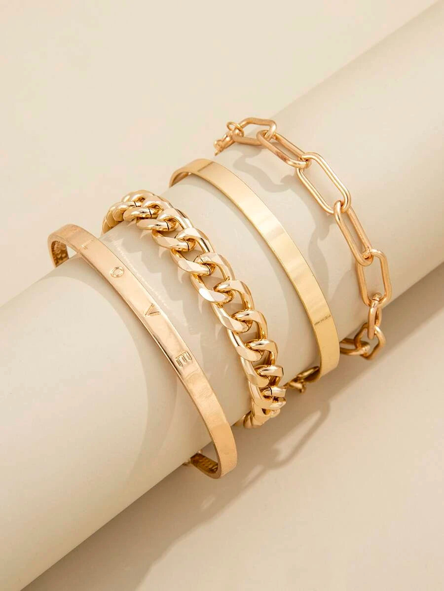 4 Delars Deja Armband Set