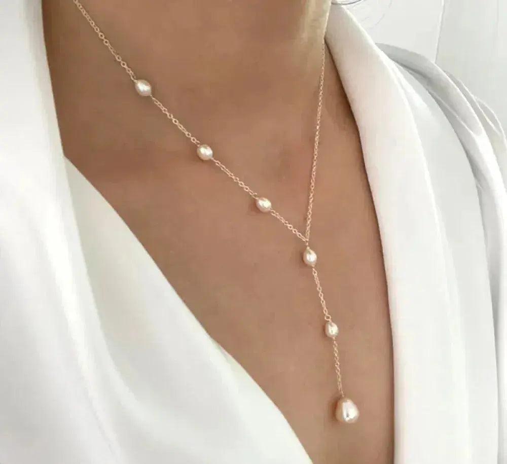 Vintage hängande pärlhalsband